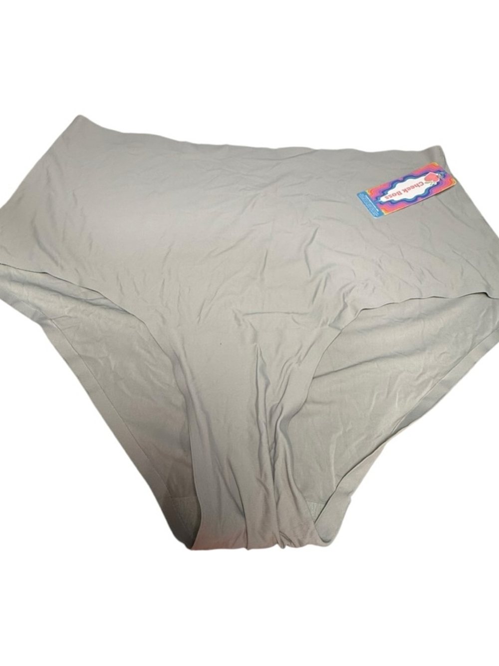 Cheek Boss Seamless Brief Panties Gray Solid Size 3X NWT